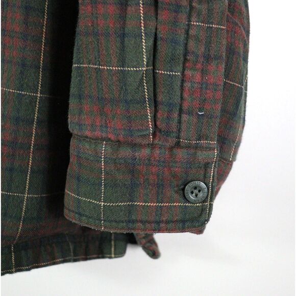 L.L. Bean Scotch Plaid Fleece Lined Heavyweight Workwear Flannel XL - Picture 5 of 7